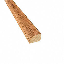 Prefinished Walnut Hickory Hardwood 1/2 in thick x .75 in wide x 78 in Length Shoe Molding